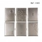 Cigarette case metal chrome assorted 100 MM assorted per 6 pcs