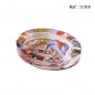 Cigar ashtray glass oval with Cuba design Car 2 deposits