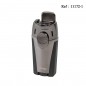 Briquet Double Jet Gun Satin/Noir en boîte cadeau