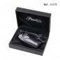 2 jet flame cigar lighter chrom satin/Black in gift box