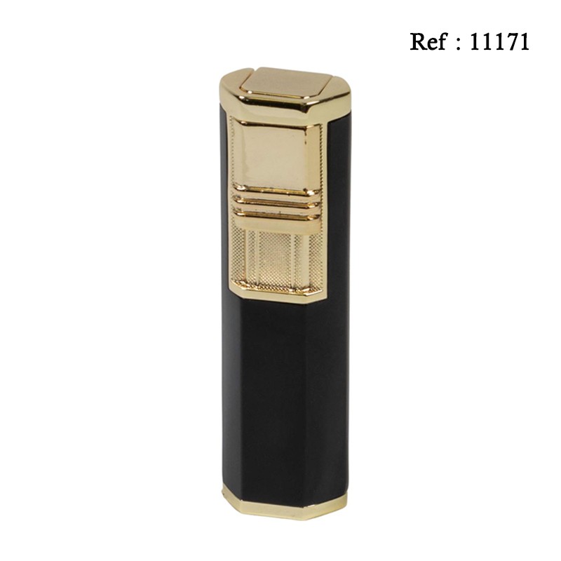 2 jet flame cigar lighter black/gold