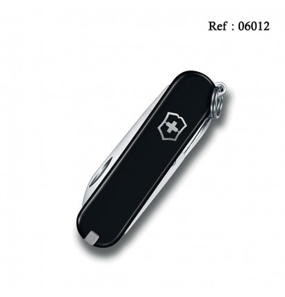 Couteau VICTORINOX Classic noir avec boîte