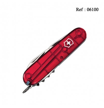 Couteau VICTORINOX Spartan rouge translucide