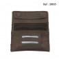 Tobacco leather pouch 2 tone brown/chocolate