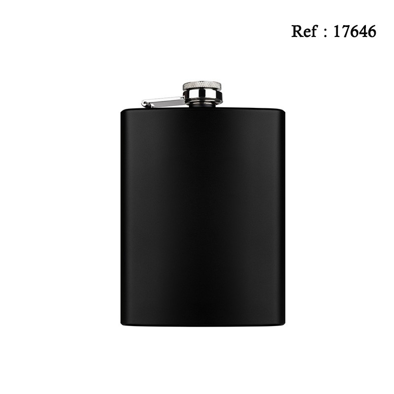 flask 240 ml 80z black mat 94 x 134 x 20 mm