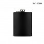 flask 240 ml 80z black mat 94 x 134 x 20 mm