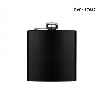 flask 180 ml 60z black mat 91 x 110 x 20 mm