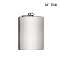 flask 240 ml 80z silver satin 94 x 134 x 20 mm