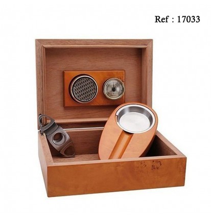 Set Humidor, ashtray, cigar cutter