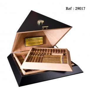 Adorini humidor Pyramid black 450 x 450 x 450 mm for 100 cigars