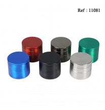 Grinder métal coloris ass, Ø 5 cm, 4 éléments, display de 6