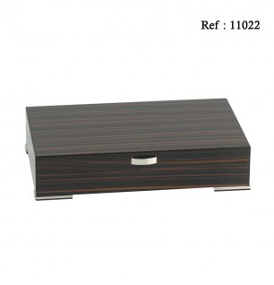 macassar humidor for 25 cigars, 340 x 200 x 70 with a handle