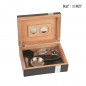 rose wood humidor complete 240 x 180 x 82 with hygrometer, humidifier