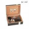 rose wood humidor complete 240 x 180 x 82 with hygrometer, humidifier