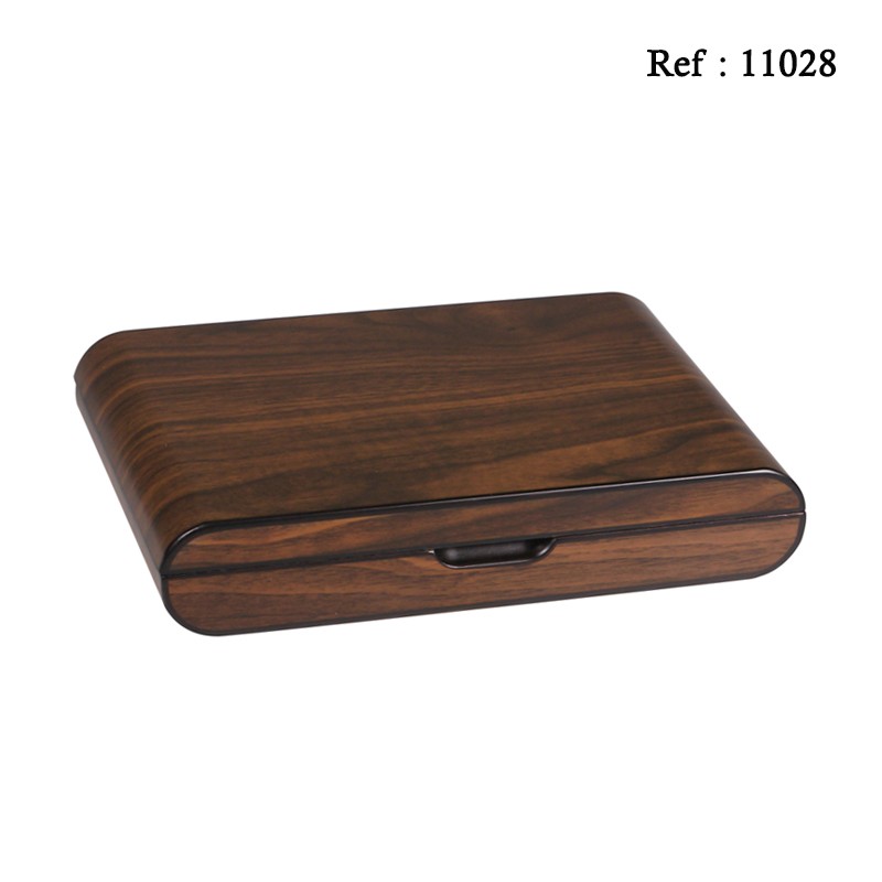 cigar humidor walnut for 10 cigars 240 x 165 x 43