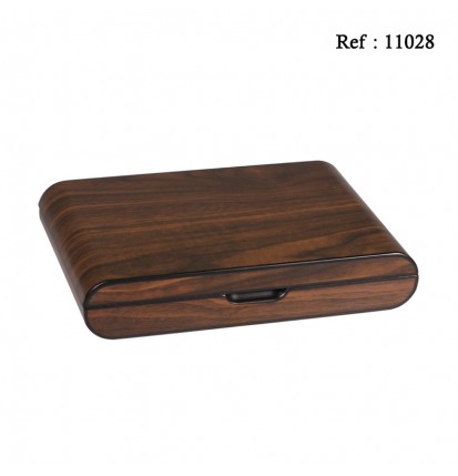 cigar humidor walnut for 10 cigars 240 x 165 x 43