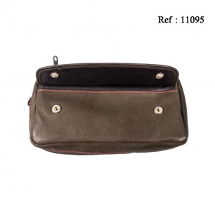 Zippo pipe bag leather mocca for 1 pipe 19 x 9 x 5 cm