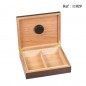 humidor walnut finish for 20 cigars, 260 x 220 x 70 mm