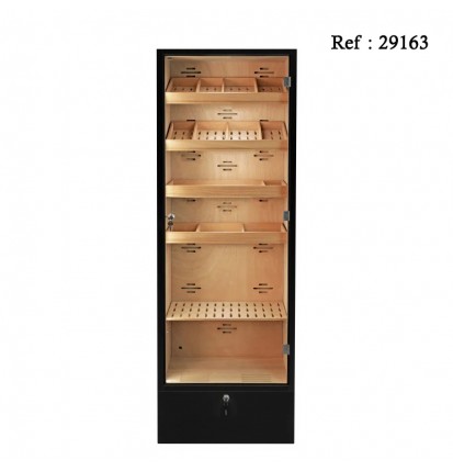 Adorini Cabinet Portofino Black for 3000 cigars