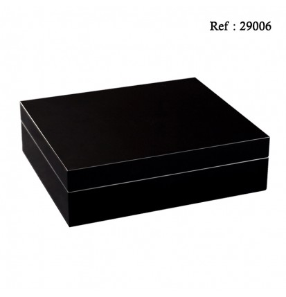 Adorini humidor Turin black laquer 265 x 90 x 225 mm for 30 cigars