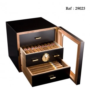 Adorini humidor Chianti black mat 240 x 240 x 240 mm for 100 cigars