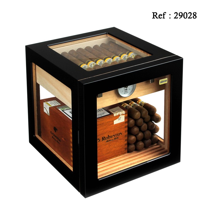 Adorini Cube black 240 x 240 x 240 mm for 100 cigars