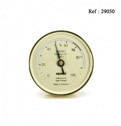 Adorini hygrometer gold 45 x 16 mm