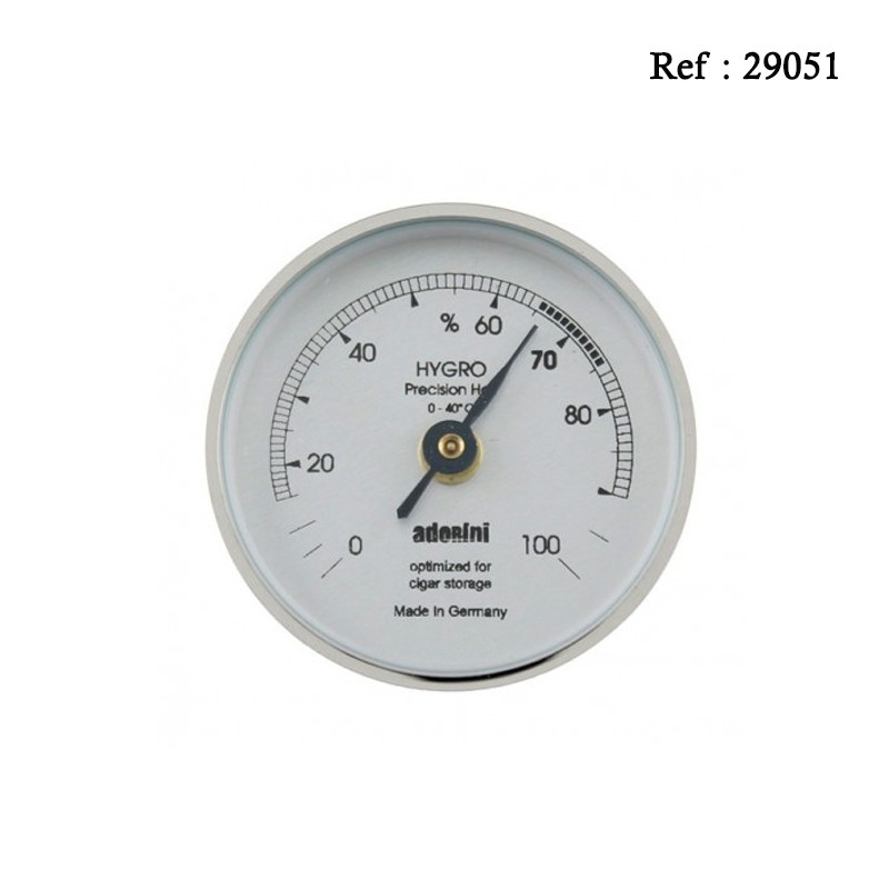 Adorini hygrometer silver 45 x 16 mm