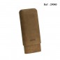 cigar case for 3 pcs ADORINI leather brown