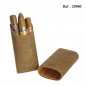 cigar case for 3 pcs ADORINI leather brown