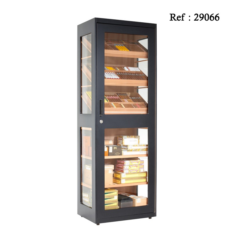 Armoire à cigares ADORINI Capri Black Mat 605 x 1750 x 450 mm