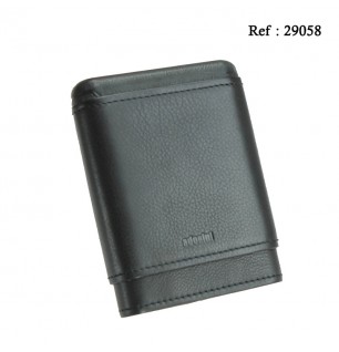 Adorini cigar case for 5 pcs leather black