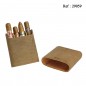 Adorini cigar case for 5 pcs leahter brown