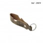 key ring ADORINI brown leather with cigar holder