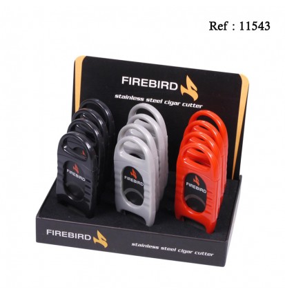 Firebird cigar cutter 3 colors assorted per 12 pcs