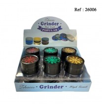 Grinder métal Eclairs ass, Ø 5 cm, 4 éléments, display de 12