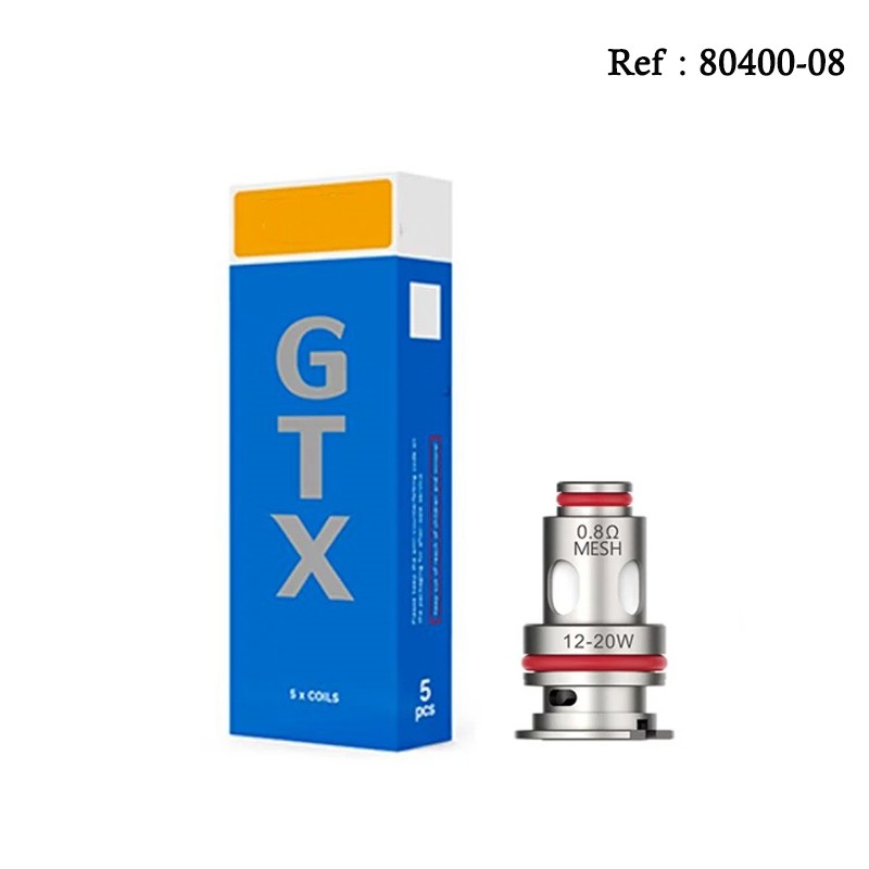 Résistance GTX 0.8 Ohm Vaporesso - Boite de 5pcs