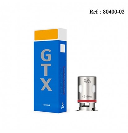 Résistance GTX 0.2 Ohm Vaporesso - boite de 5 pcs