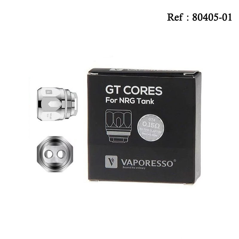 Résistances GT Cores 0.15 Ohm GT4 Meshed Vaporesso - Boite de 3pcs