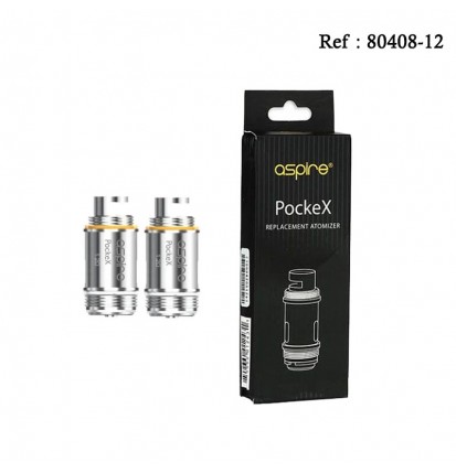 Résistance PockeX 1.2 Ohm Aspire - Boite de 5pcs