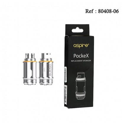 Résistance PockeX 0.6 Ohm Aspire - Boite de 5pcs