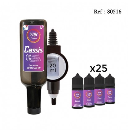 Pack E-liquid YUN Blackcurrant 500mL