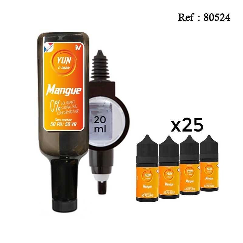 Pack E-liquide YUN Mangue 500mL