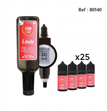 Pack E-liquide YUN Litchi 500mL