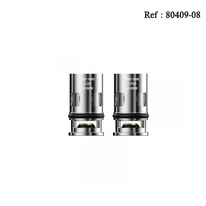 Resistances PnP Mesh 0.15 Ohm VM6 60-80W Voopoo - Boite de 5pcs