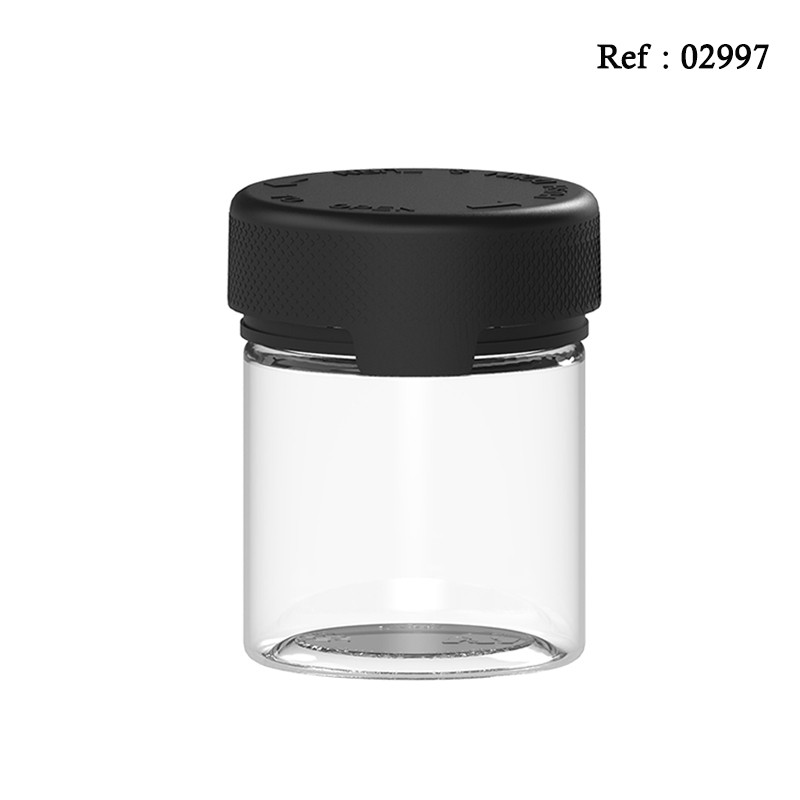 10Z 90 ML plastic bottle transparent white with secur cap