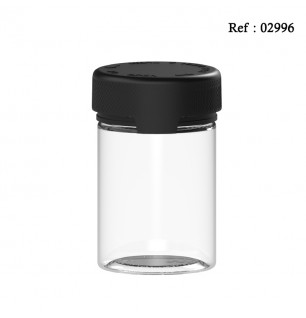 40Z 120 ML plastic bottle transparent white with secur cap