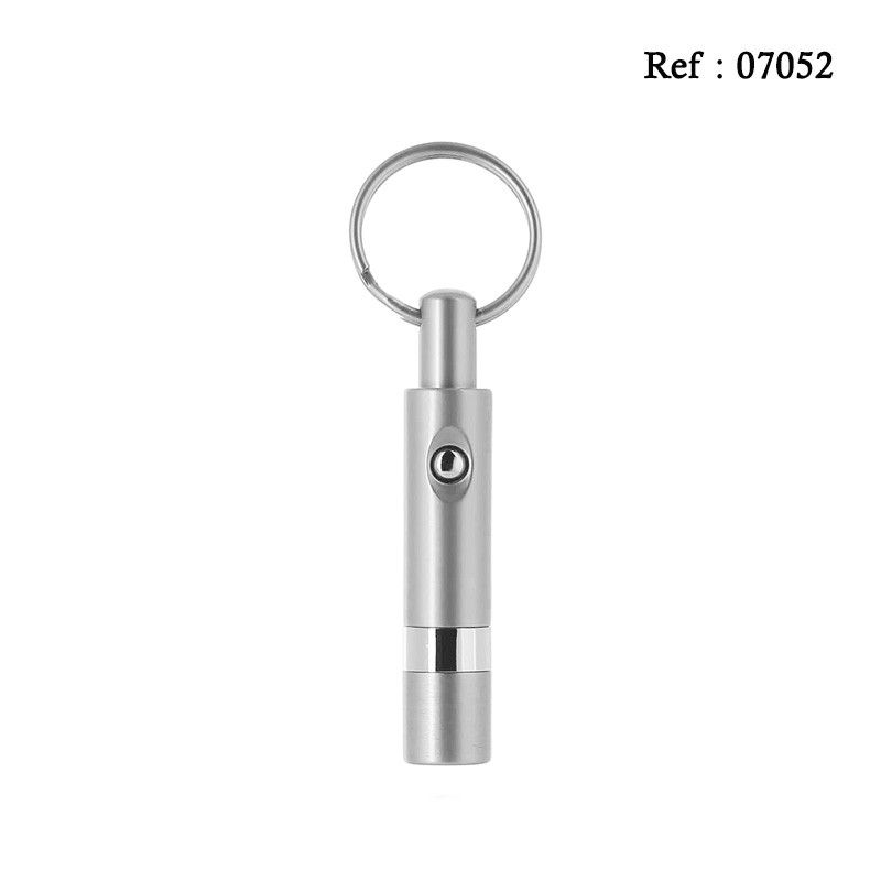 metal cigar piecer silver with key ring