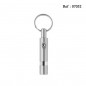 metal cigar piecer silver with key ring