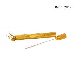 metal cigar piercer gold, 19.3 cm long, in gift box